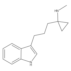 1-[3-(1H-indol-3-yl)propyl]-N-methylcyclopropan-1-amine Structure