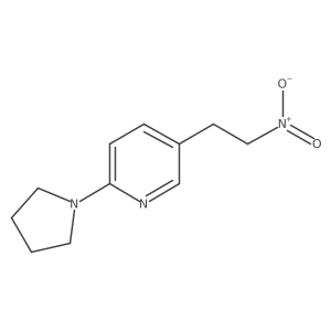 5-(2-Nitroethyl)-2-(pyrrolidin-1-yl)pyridine结构式