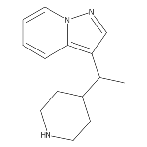 4-(1-{Pyrazolo[1,5-a]pyridin-3-yl}ethyl)piperidine Structure