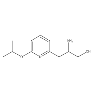 2-Amino-3-[6-(propan-2-yloxy)pyridin-2-yl]propan-1-ol Structure