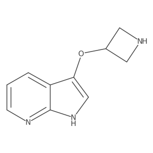 3-{1H-pyrrolo[2,3-b]pyridin-3-yloxy}azetidine结构式