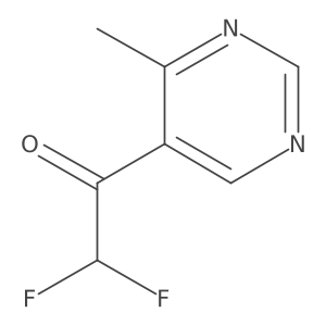 2,2-Difluoro-1-(4-methylpyrimidin-5-yl)ethan-1-one Structure