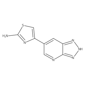 4-{3H-[1,2,3]triazolo[4,5-b]pyridin-6-yl}-1,3-thiazol-2-amine结构式