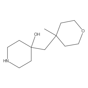 4-[(4-Methyloxan-4-yl)methyl]piperidin-4-ol结构式