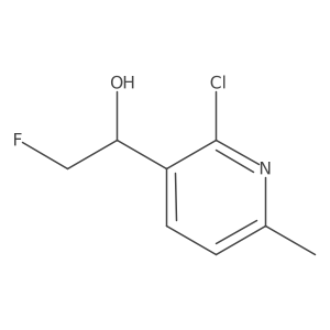 1-(2-Chloro-6-methylpyridin-3-yl)-2-fluoroethan-1-ol Structure