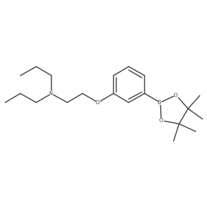 Dipropyl({2-[3-(tetramethyl-1,3,2-dioxaborolan-2-yl)phenoxy]ethyl})amine Structure