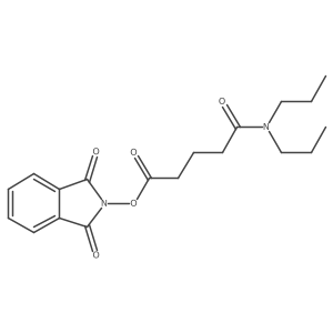1,3-dioxo-2,3-dihydro-1H-isoindol-2-yl 4-(dipropylcarbamoyl)butanoate结构式