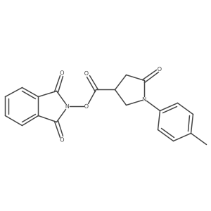 1,3-dioxo-2,3-dihydro-1H-isoindol-2-yl 1-(4-methylphenyl)-5-oxopyrrolidine-3-carboxylate Structure