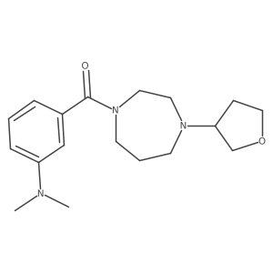 (3-(Dimethylamino)phenyl)(4-(tetrahydrofuran-3-yl)-1,4-diazepan-1-yl)methanone Structure