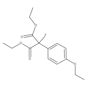 1,3-Diethyl 2-(4-ethoxyphenyl)-2-fluoropropanedioate结构式