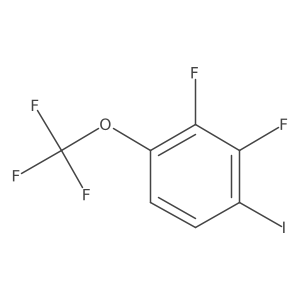 2,3-Difluoro-1-iodo-4-(trifluoromethoxy)benzene结构式