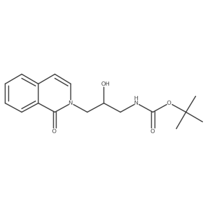 tert-butyl N-[2-hydroxy-3-(1-oxo-1,2-dihydroisoquinolin-2-yl)propyl]carbamate结构式