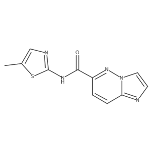 N-(5-methyl-1,3-thiazol-2-yl)imidazo[1,2-b]pyridazine-6-carboxamide Structure