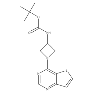 tert-butyl N-(1-{thieno[3,2-d]pyrimidin-4-yl}azetidin-3-yl)carbamate Structure