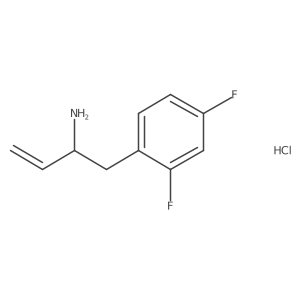 1-(2,4-Difluorophenyl)but-3-en-2-amine;hydrochloride Structure