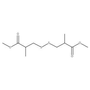 Methyl 3-[(3-methoxy-2-methyl-3-oxopropyl)disulfanyl]-2-methylpropanoate Structure