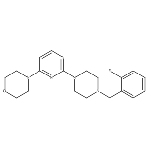 4-(2-{4-[(2-Fluorophenyl)methyl]piperazin-1-yl}pyrimidin-4-yl)morpholine结构式