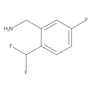 1-[2-(Difluoromethyl)-5-fluorophenyl]methanamine结构式
