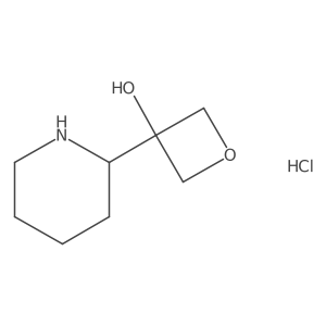 3-(Piperidin-2-yl)oxetan-3-ol hydrochloride结构式