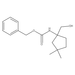 benzyl N-[1-(hydroxymethyl)-3,3-dimethylcyclopentyl]carbamate Structure