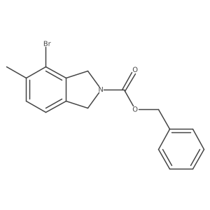 benzyl 4-bromo-5-methyl-2,3-dihydro-1H-isoindole-2-carboxylate Structure