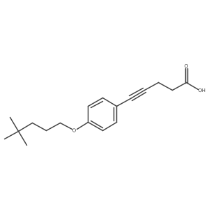 5-[4-[(4,4-Dimethylpentyl)oxy]phenyl]-4-pentynoic acid Structure