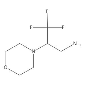 3,3,3-Trifluoro-2-(morpholin-4-yl)propan-1-amine结构式