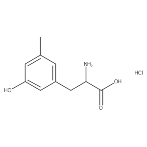 (2S)-2-Amino-3-(3-hydroxy-5-methylphenyl)propanoic acid hydrochloride结构式