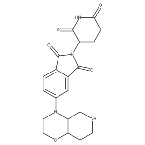 rac-5-[(4aR,8aS)-octahydro-2H-pyrido[4,3-b][1,4]oxazin-4-yl]-2-(2,6-dioxopiperidin-3-yl)-2,3-dihydro-1H-isoindole-1,3-dione Structure