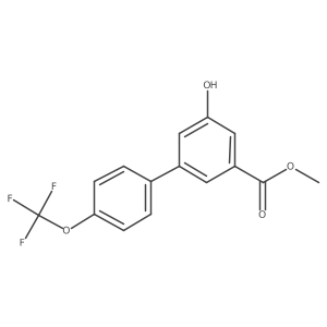 Methyl 5-hydroxy-4'-(trifluoromethoxy)-[1,1'-biphenyl]-3-carboxylate结构式