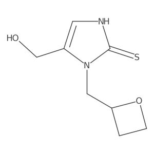 (S)-(2-Mercapto-1-(oxetan-2-ylmethyl)-1H-imidazol-5-YL)methanol结构式