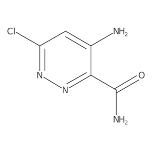 4-Amino-6-chloropyridazine-3-carboxamide Structure
