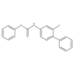 Phenyl (5-fluoro-6-phenylpyridin-3-yl)carbamate结构式