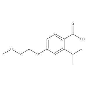 2-Isopropyl-4-(2-methoxyethoxy)benzoic acid Structure
