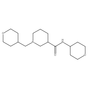 N-(oxan-4-yl)-1-[(oxan-4-yl)methyl]piperidine-3-carboxamide结构式