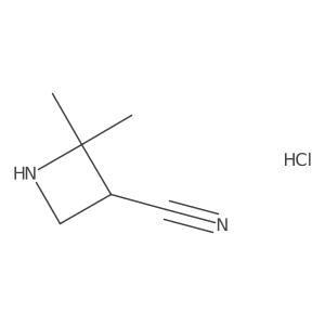 (3R)-2,2-dimethylazetidine-3-carbonitrile;hydrochloride Structure