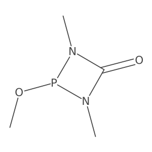2-Methoxy-1,3-dimethyl-1,3,2-diazaphosphetidin-4-one结构式