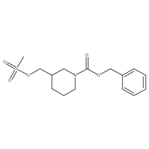 1-Benzyloxycarbonyl-3-mesyloxymethylpiperidine Structure