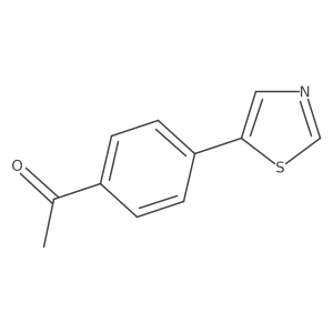 1-[4-(1,3-Thiazol-5-yl)phenyl]ethanone Structure