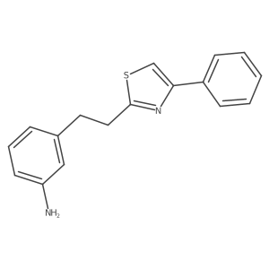 3-[2-(4-Phenyl-2-thiazolyl)ethyl]benzenamine Structure