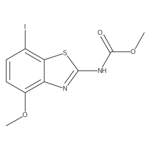 (7-Iodo-4-methoxy-benzothiazol-2-yl)-carbamic acid methyl ester Structure