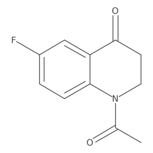 1-Acetyl-6-fluoro-1,2,3,4-tetrahydroquinolin-4-one Structure