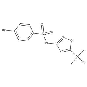 4-Bromo-N-[5-(1,1-dimethylethyl)-3-isoxazolyl]benzenesulfonamide Structure