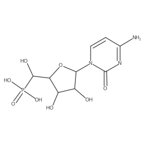 Cytidine, 5a(2)-C-phosphono-, (5a(2)R)- Structure