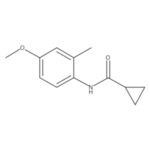 N-(4-methoxy-2-methylphenyl)cyclopropanecarboxamide结构式