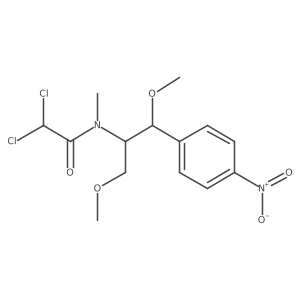 Acetamide, 2,2-dichloro-N-[2-methoxy-1-(methoxymethyl)-2-(4-nitrophenyl)ethyl]-N-methyl-, [R-(R*,R*)]-结构式