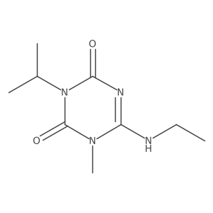 6-(Ethylamino)-1-methyl-3-(1-methylethyl)-1,3,5-triazine-2,4(1H,3H)-dione结构式