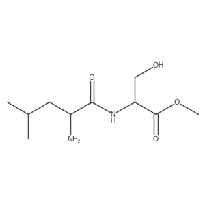methyl (2S)-2-[(2S)-2-amino-4-methylpentanamido]-3-hydroxypropanoate Structure