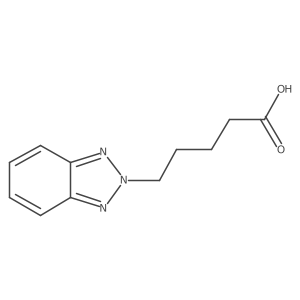 2H-Benzotriazole-2-pentanoic acid结构式