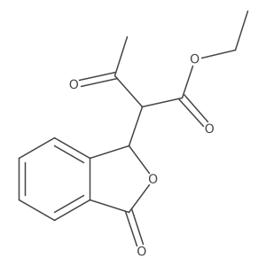 Ethyl 3-oxo-2-(3-oxo-1,3-dihydroisobenzofuran-1-yl)butanoate Structure